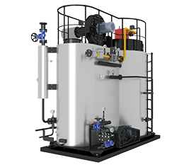 Integrated Condensing Gas Fired Steam Boiler for Laundry